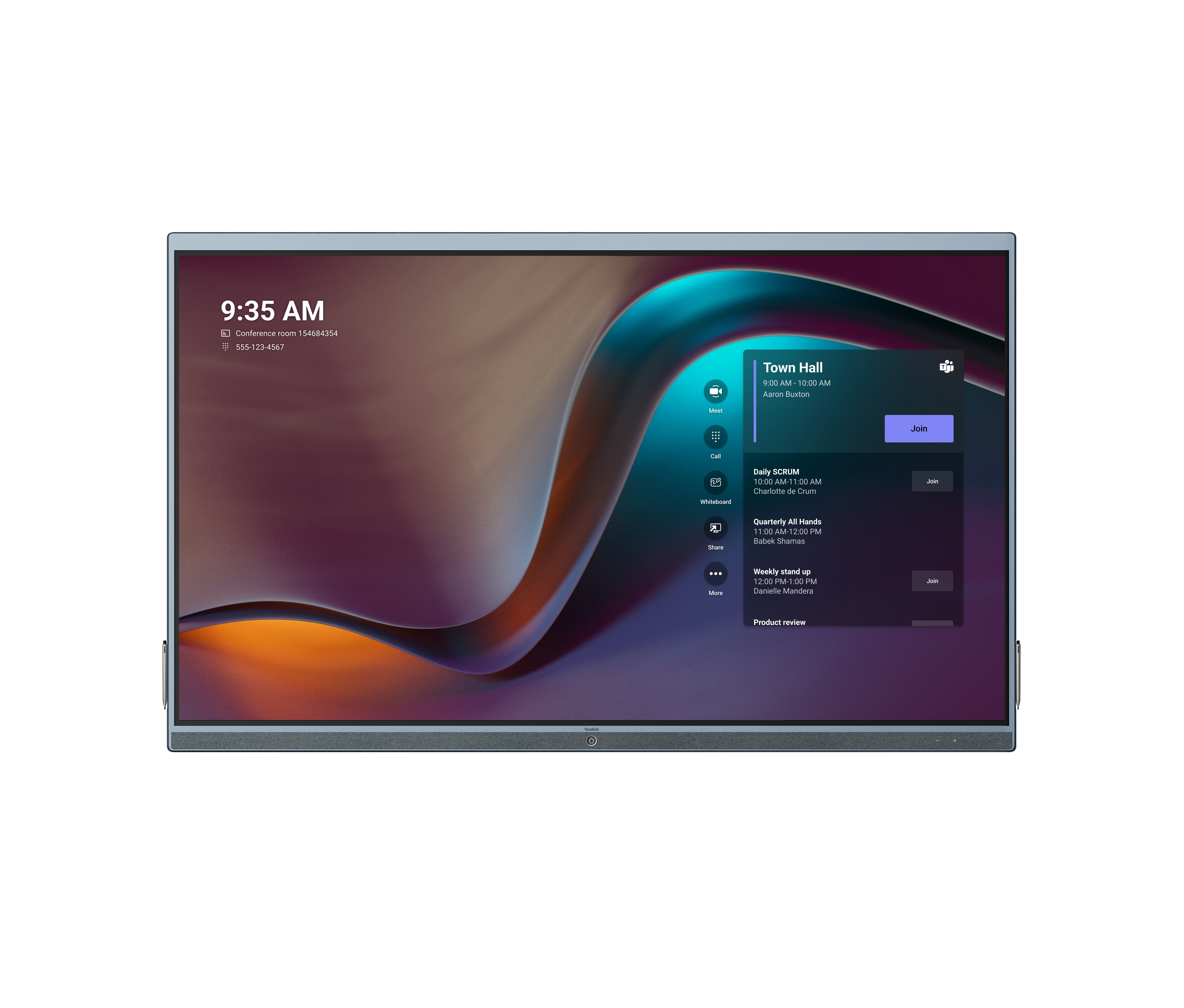 Yealink Msft - Accessory Etv86 Extended Touchscreen For Meetingboard86