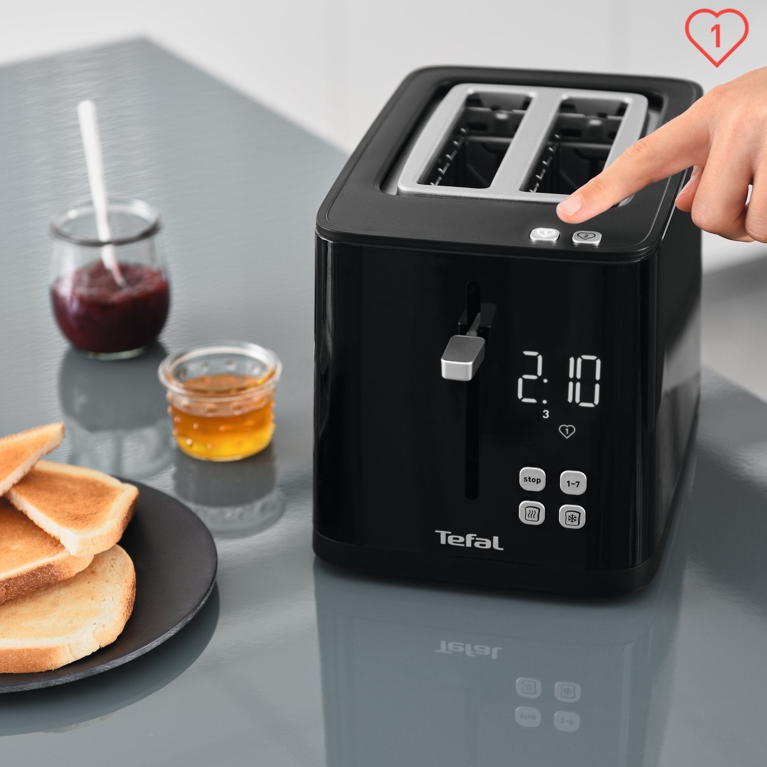 Tostadora Tefal Tt640810  2 Rebanada(S) Negro 850 W