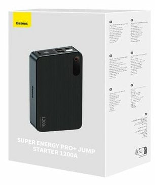 Baseus Super Energy Pro+ Car Jump Starter, 1200a Negro