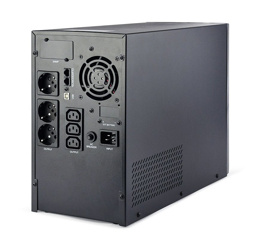 Sai Gembird De Onda Senoidal Pura De 3000 Va Pant Lcd 3 Sali Schuko Usb Negro