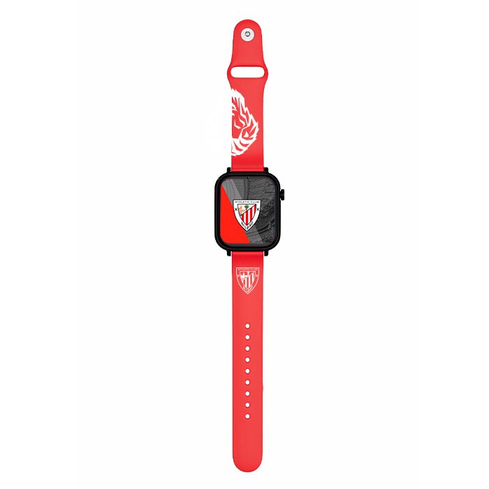 Savefamily Reloj Inteligente Infantil Savewatch Plus Edicion Athletic Club Con Gps Y Llamada - Correa Silicona Roja