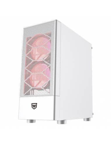 Nfortec Caelum White Rgb Crystal Tempered Usb 3.0