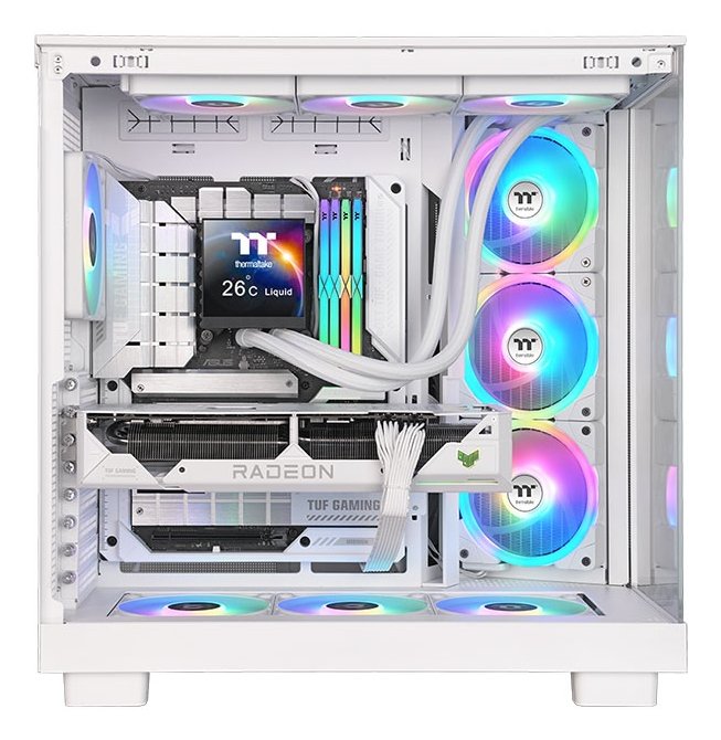 Thermaltake Magfloe 420 Ultra Argb Sync Aio Cooler Líquido, White White, Edición De Nieve Cl-W452-Pl14sw-A