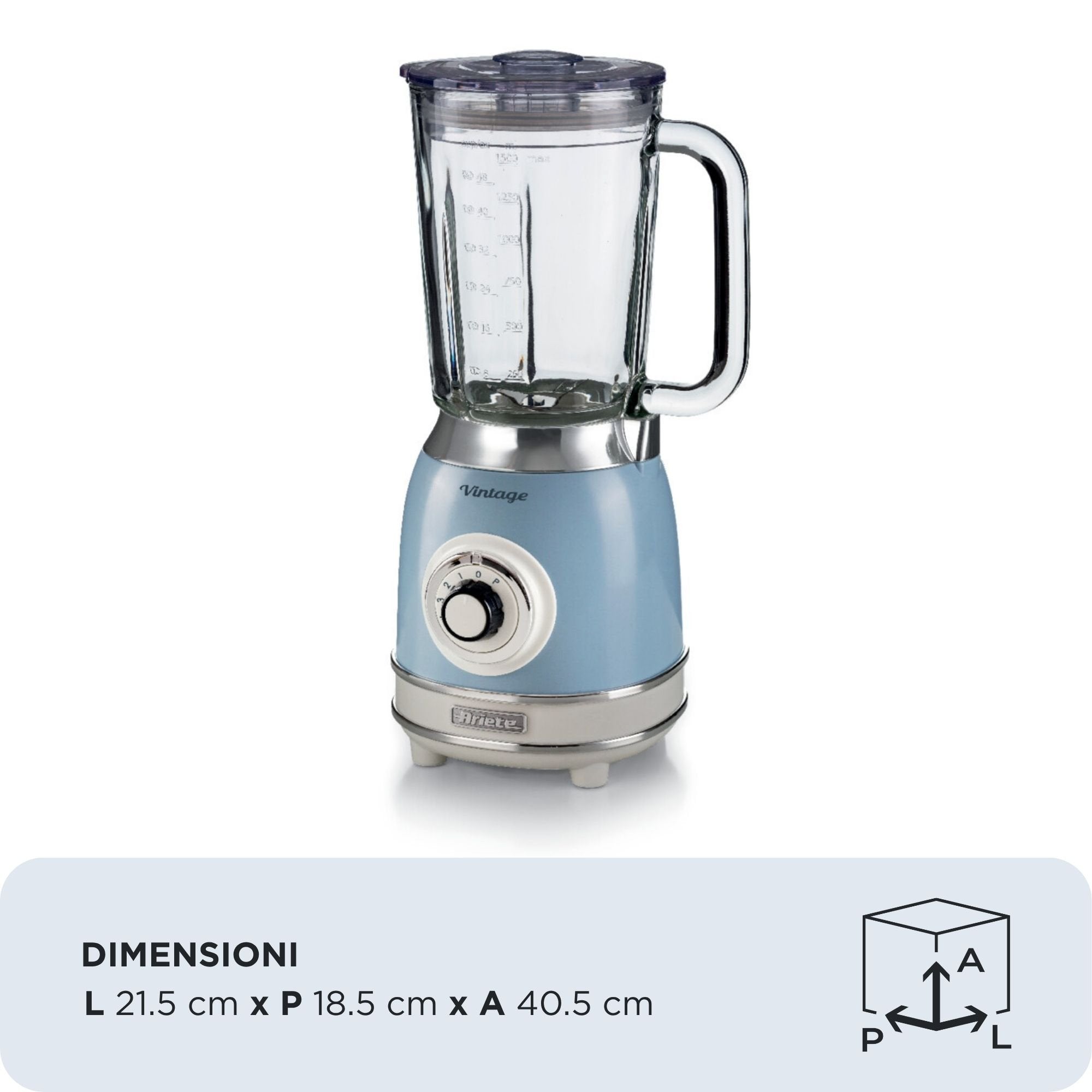 EAN 8003705119383 - Ariete 0583/05 1,5 L Batidora de vaso 1000 W Azul claro imagen 2