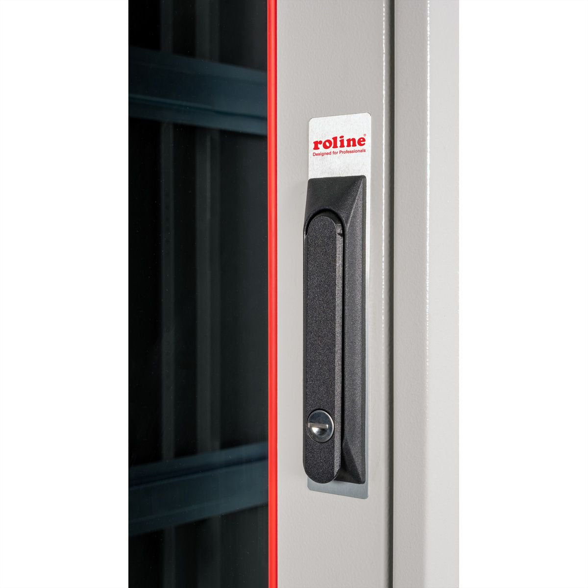 Roline 19-Zoll Netzwerkschrank Pro 47 He, 800x800 Bxt Glastr Grau