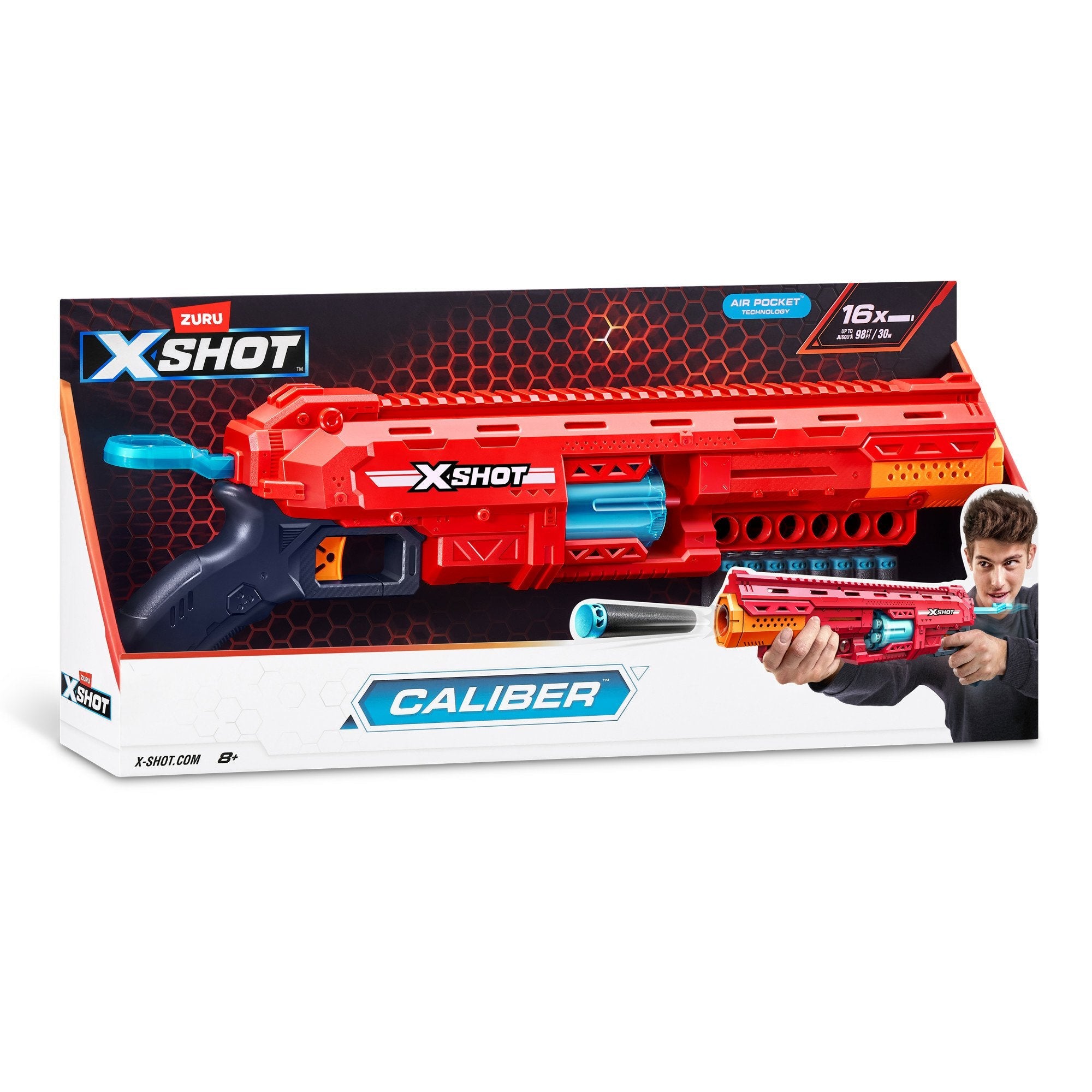 Zuru X-Shot Excel - Calibre Blaster, Lanzador De Dardos 36675
