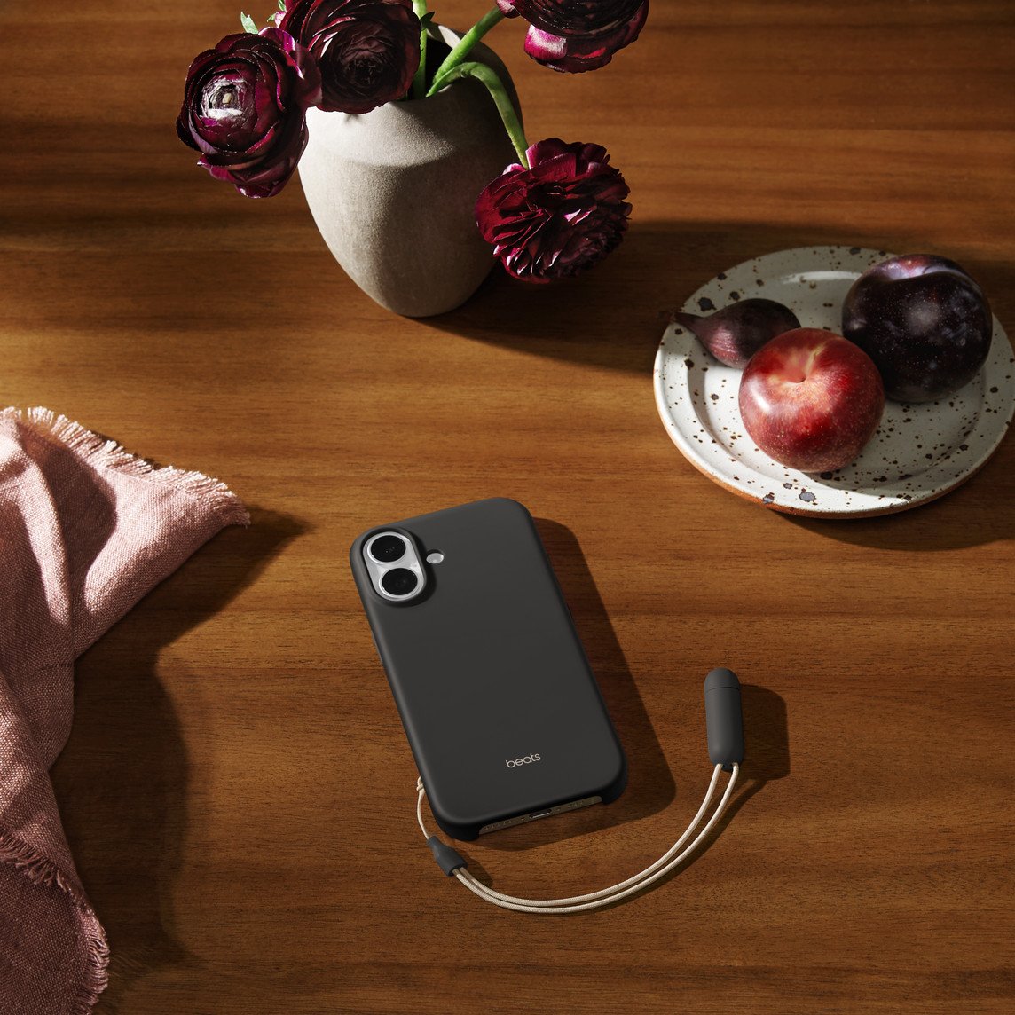 Etui Z Podpórka Beats Kickstand Zgodne Z Magsafe I Panelem Sterowanie Aparatem Do Iphonea 17 - Szafirowy Szary