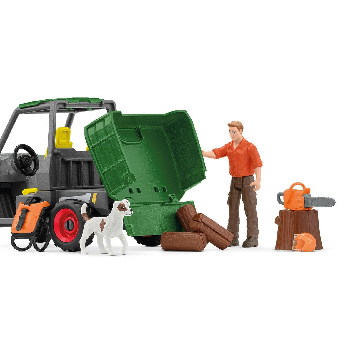 Figura Schleich Farm World Granjero Forestal Con Vehículo  42659