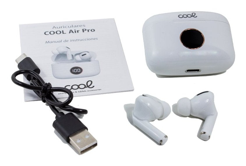 Auricular + Mic Cool Dual Pod Air Pro Bluetooth White