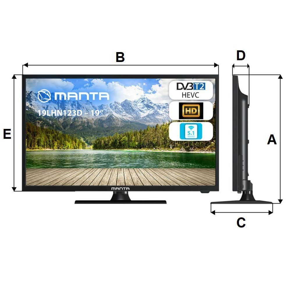Manta Telewizor 19 Cali 19lhn123d