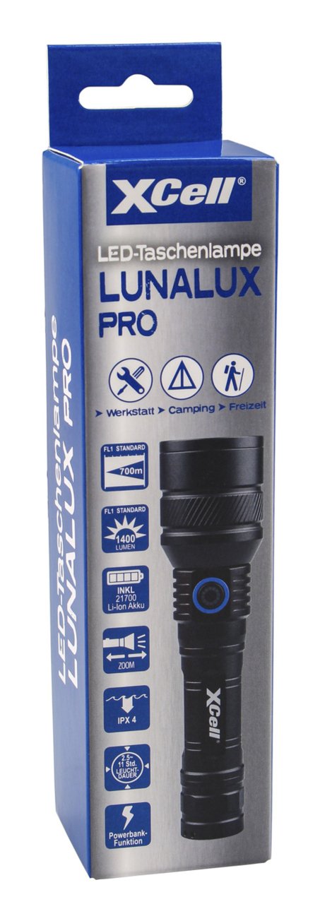 EAN 4042883509900 - XCell Lunalux PRO Negro Linterna de mano LED imagen 4