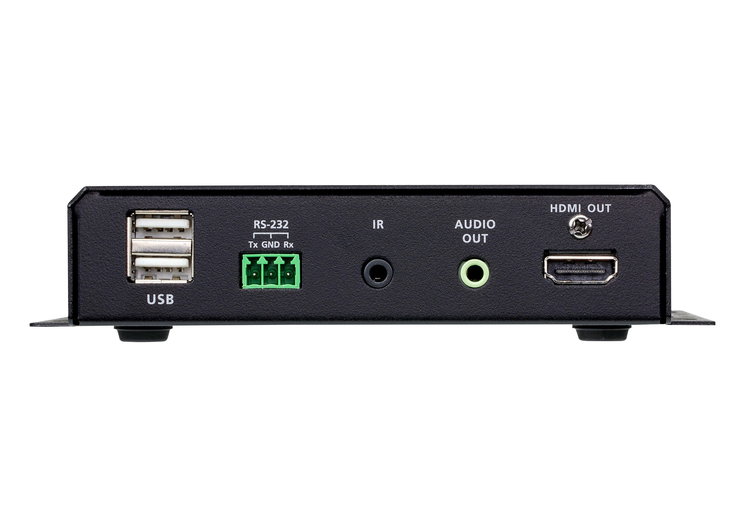 4k Hdmi Over Ip Receiver With Poe, Usb Peripheral Support And Ir / Rs-232 / Ethernet (Webgui) Control And Daisy-Chainable