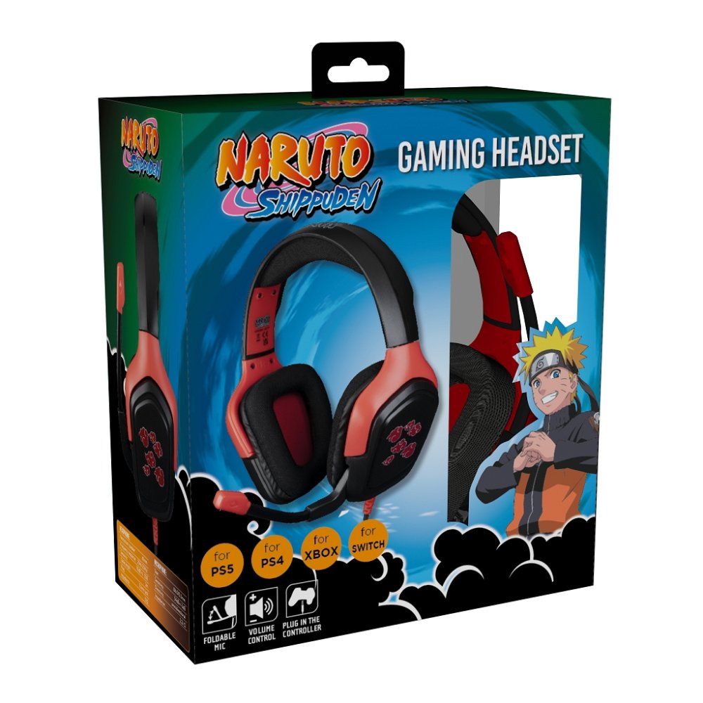EAN 3328170288965 - Konix Naruto KX AKATSUKI HEADSET Auriculares Alámbrico Diadema Juego Negro, Rojo imagen 11