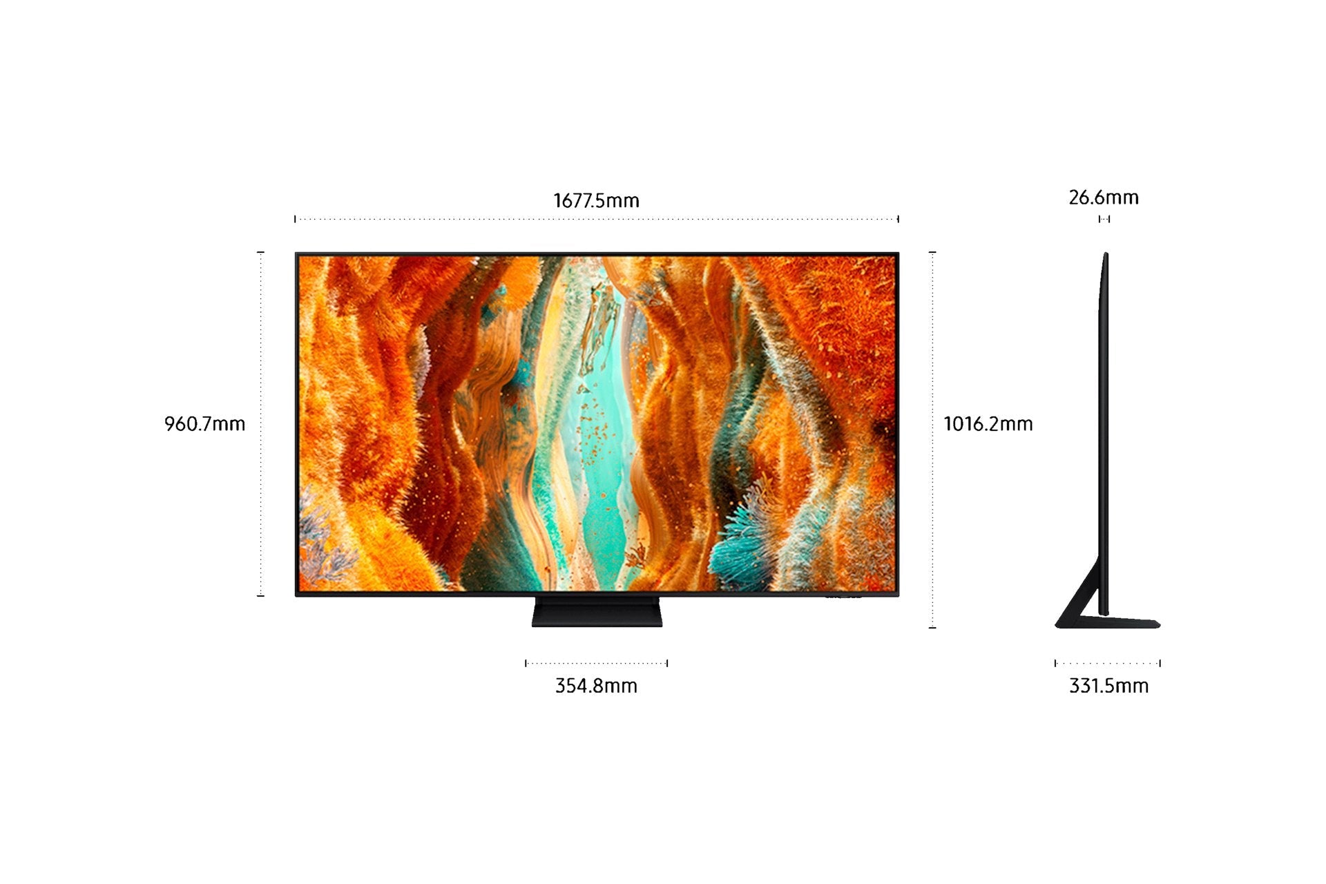 Televisor Samsung Neo Qled Qn70f Tq75qn70fau 75' Ultra Hd 4k Smart Tv Wifi