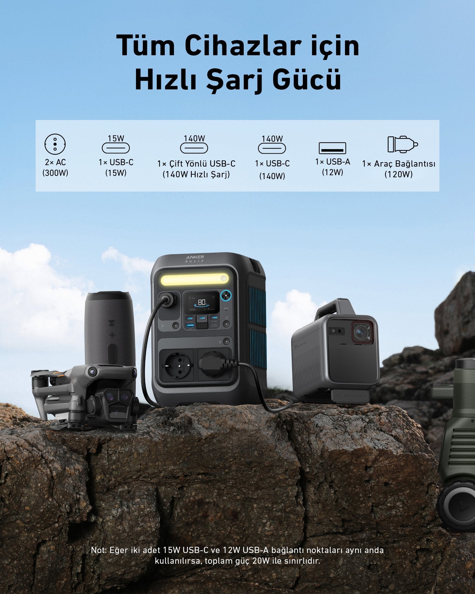 EAN 0194644298845 - Anker SOLIX C300X estación de energía portátil 7 Fosfato de hierro-litio (LiFePo4) 90000 mAh imagen 4
