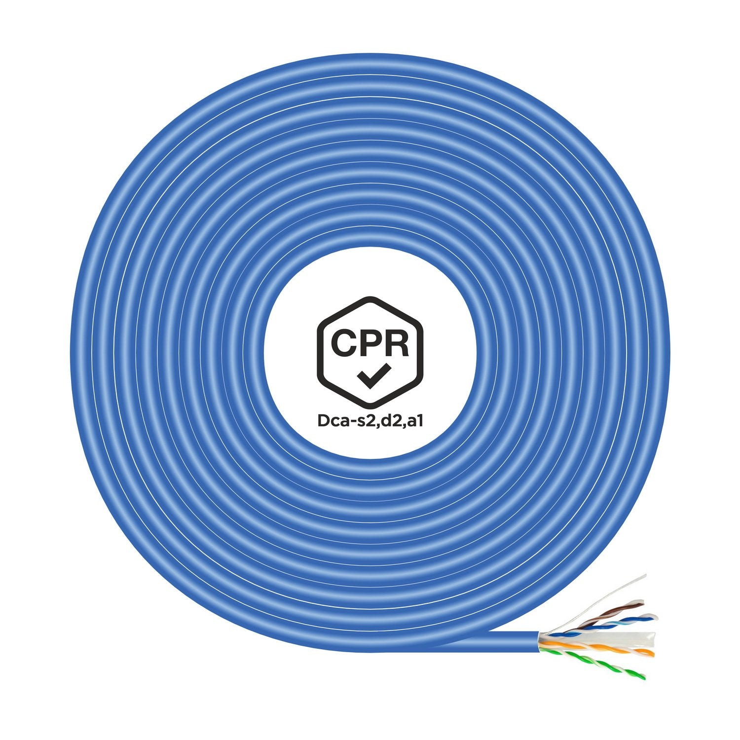 Aisens Bobina Cable Rj45 Lszh Cpr Dca Cat.6 Utp Awg24 - 100m - Azul