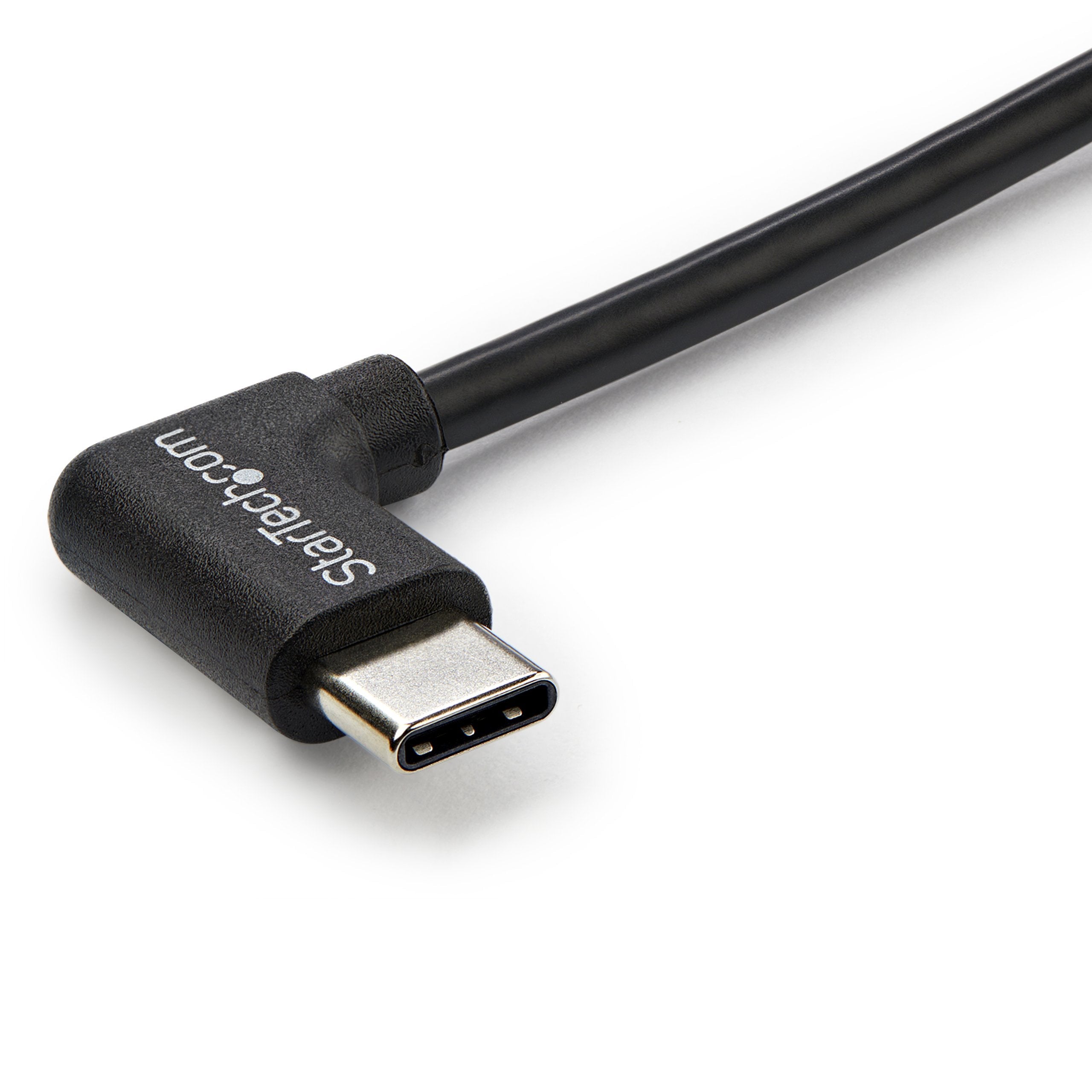 Startech Cable Usb-C M/M Acodado 1m Negro  Usb2cc1mr