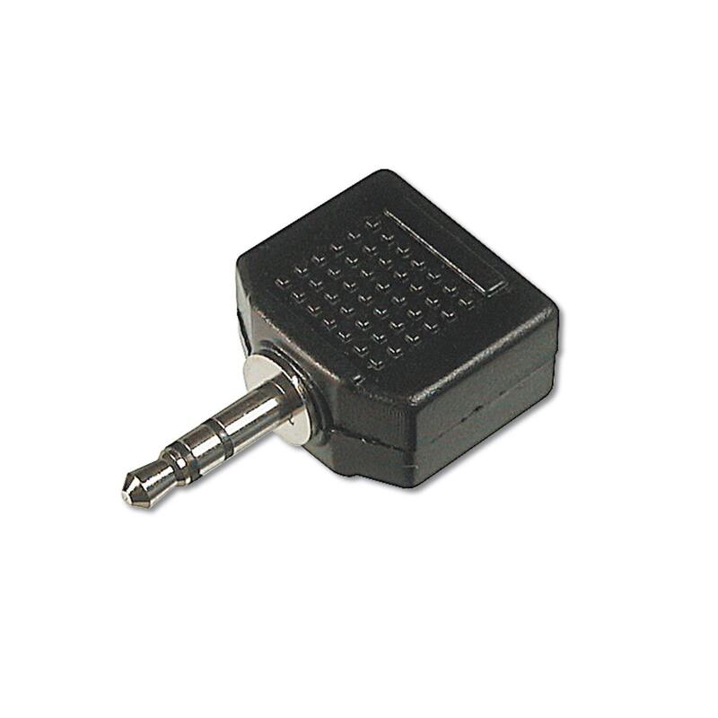 Adaptador 3,5mm M 3-Pin St A 2x3.5mm H 3-Pin St Compacto