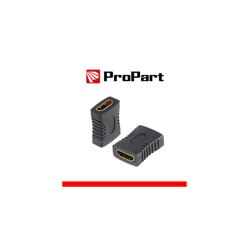 Adaptador De Toma Hdmi (19pin) - Toma Hdmi (19pin) Dorado