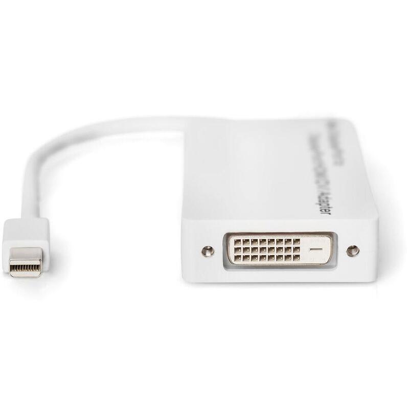 Adaptador Digitus Mini Displayport -> Dp+Hdmi+Dvi, 0,2m Blanco Db-340509-002-W