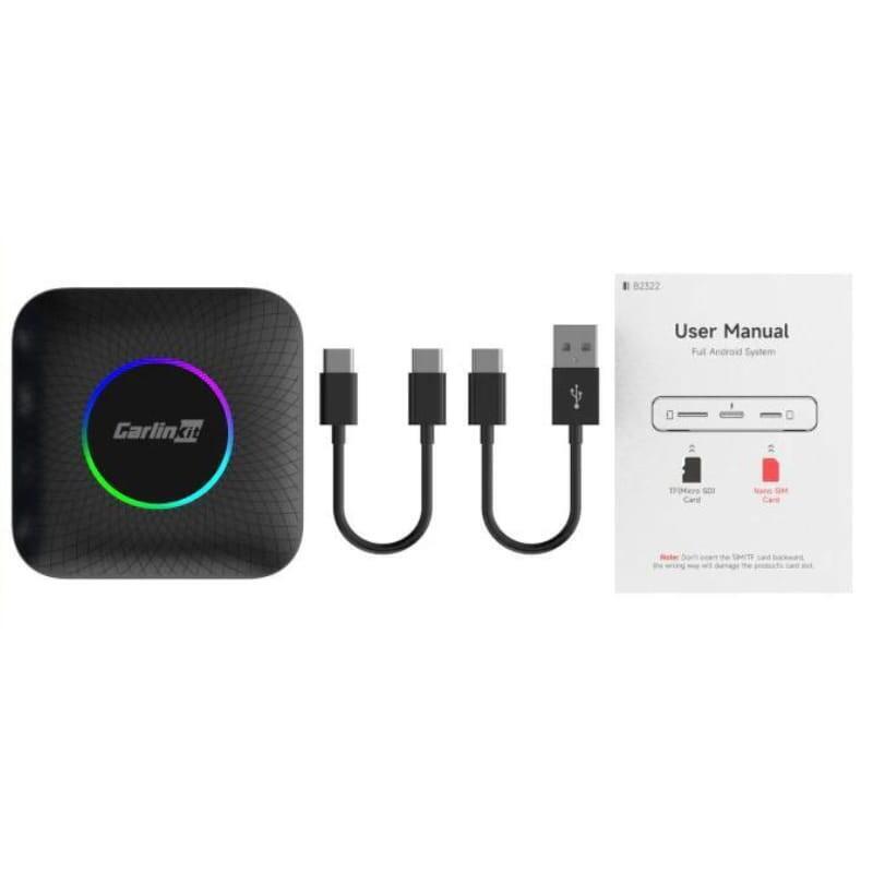 Adaptador Inalámbrico Carlinkit Cpc200-Tbox Led 8g  Carplay/Android Auto