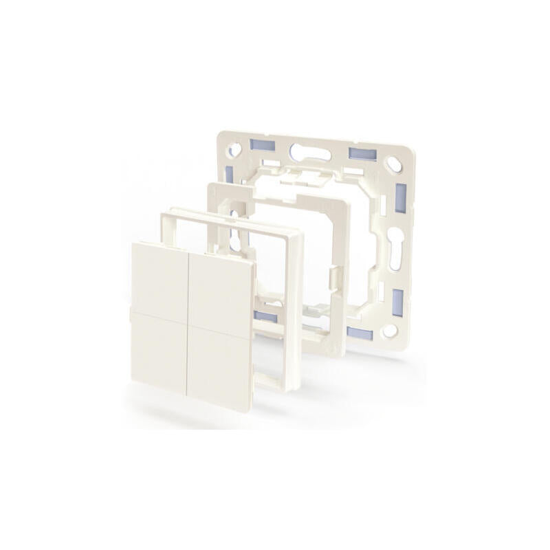 Adaptador Shelly Legrand & Shelly, Para Blu Wall Switch 4 Botones De Pared Marfil Shelly_b_a_ws_4_ls