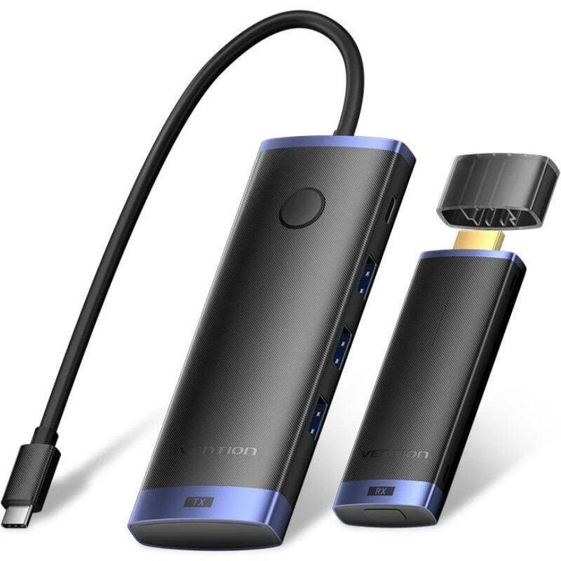 Adaptador Transmisor De Vídeo Inalámbrico Usb Tipo-C 3.2 Hdmi Vention Tpvbb 60w