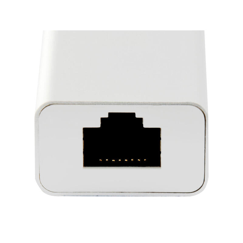 Adaptador Usb-C 3.0 A Gigabit Ethernet Rj45 Level One Blanco Usb-0402