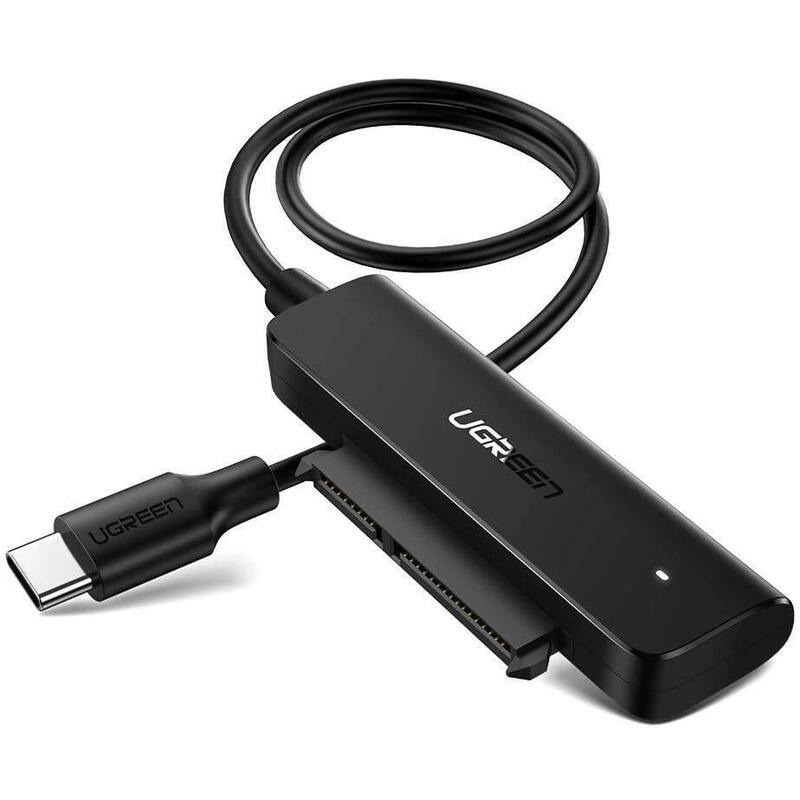 Adaptador Usb-C 3.0 Ugreen Para Disco Sata De 2,5" 50 Cm Plateado Av144
