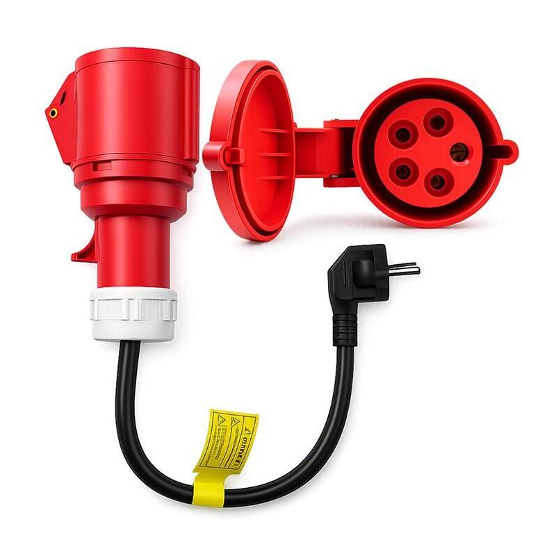 Adapter Silowy Do Ladowarek Ev Gniazdo Cee 32a 5p 400v Na Schuko 230v Max 16a 3.5kw
