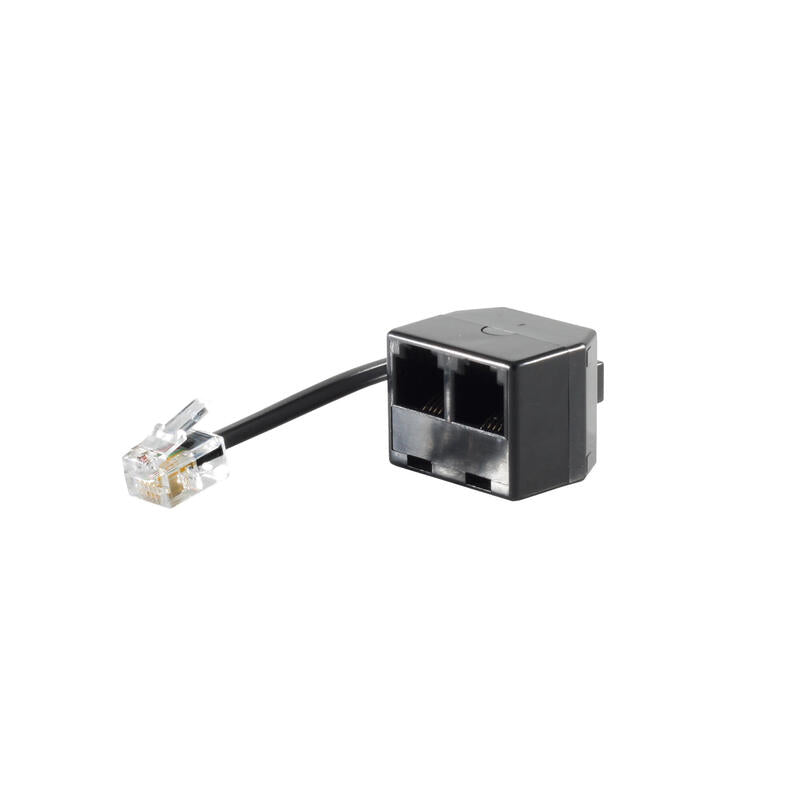 Adapter Western-Stecker 6/4 > 2 Western-Buchsen 6/4 0,10m