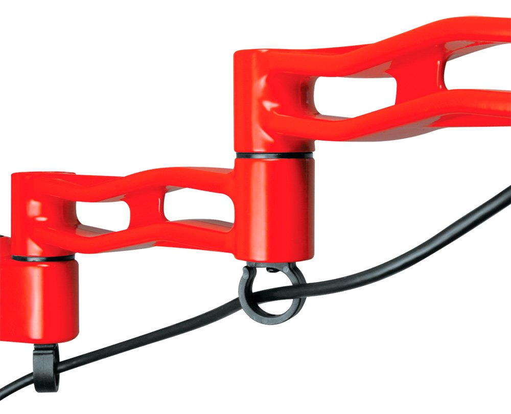 Brazo Para 1 Monitor Arctic Z-1 Rojo Con Hub Usb 4 Puertos