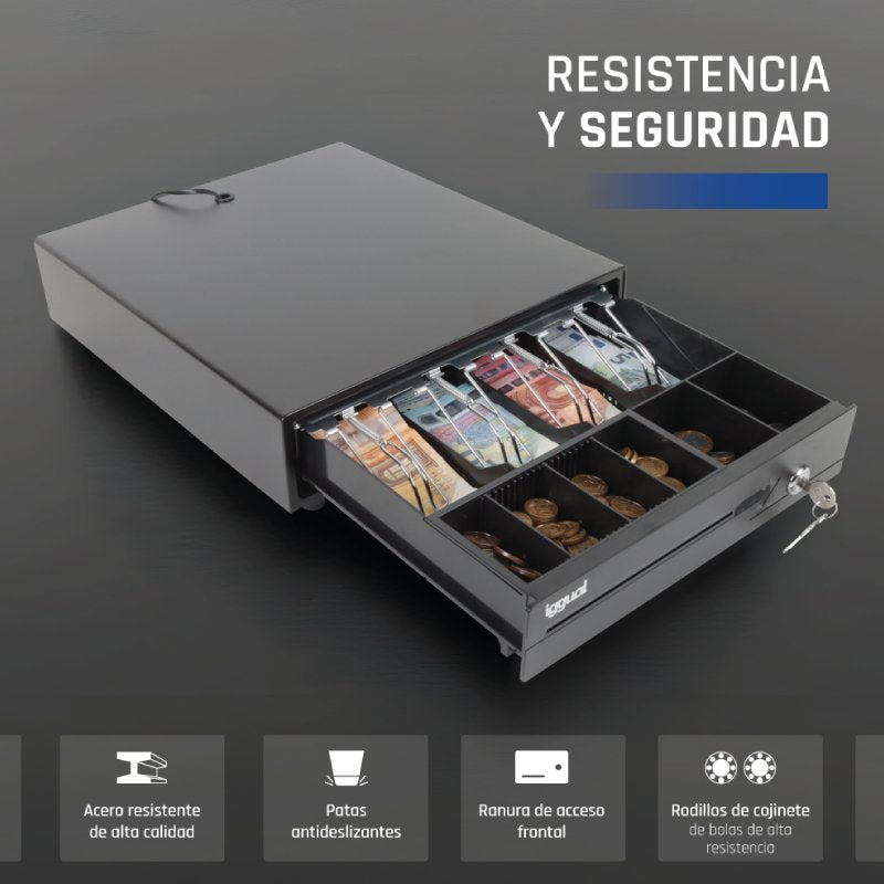EAN 8435364316368 - iggual IRON-10 Cajón de efectivo automático y manual imagen 4