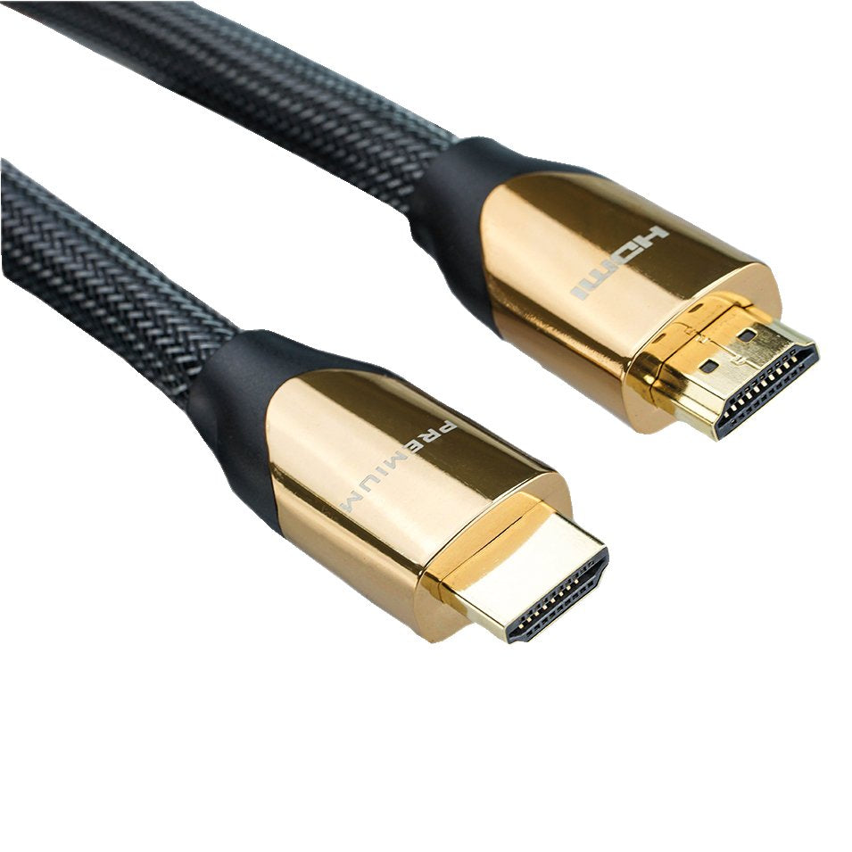 Roline 4k Premium Hdmi Ultra Hd Cable Mit Ethernet, St St, Schwarz, 1 M