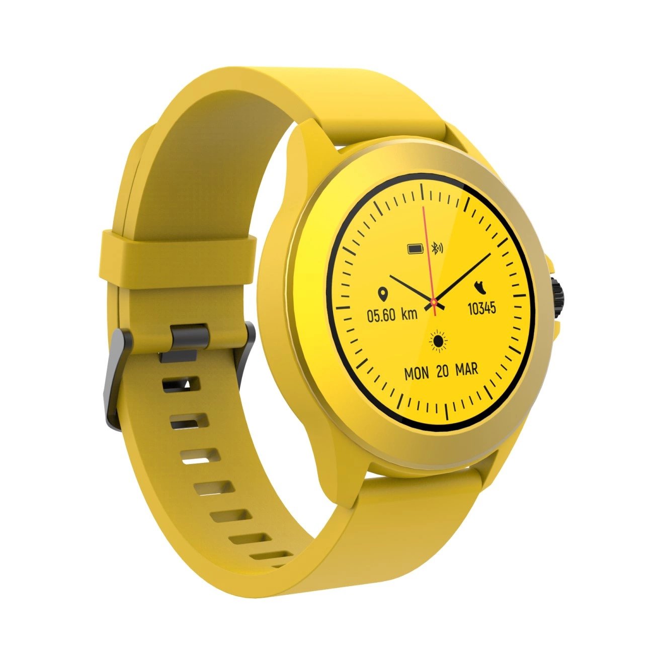 Smartwatch Forever Colorum Cw-300 Notificaciones Frecuencia Cardíaca Amarillo