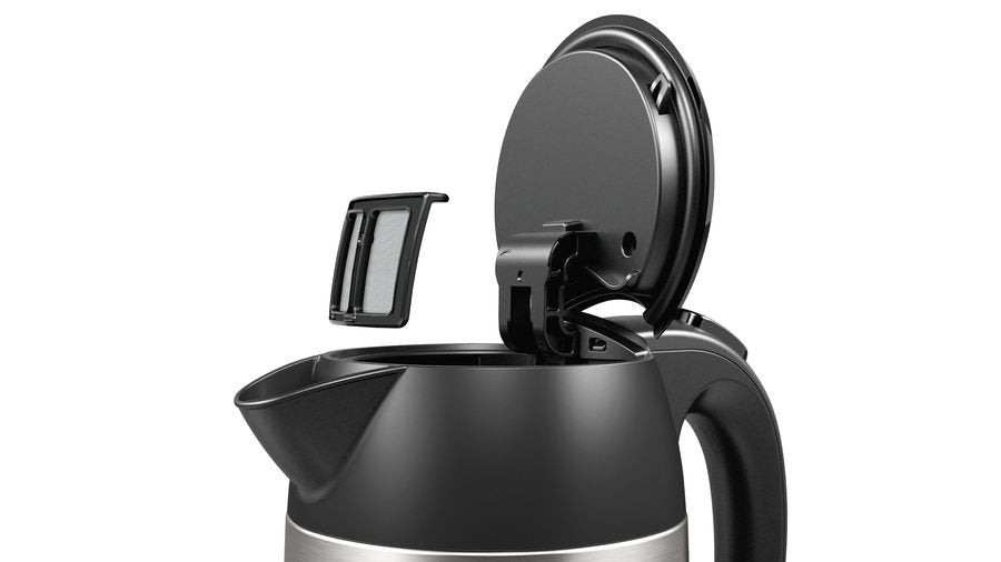 Hervidor De Agua Bosch Twk3p420 1,7 L Negro, Acero Inoxidable 2400 W