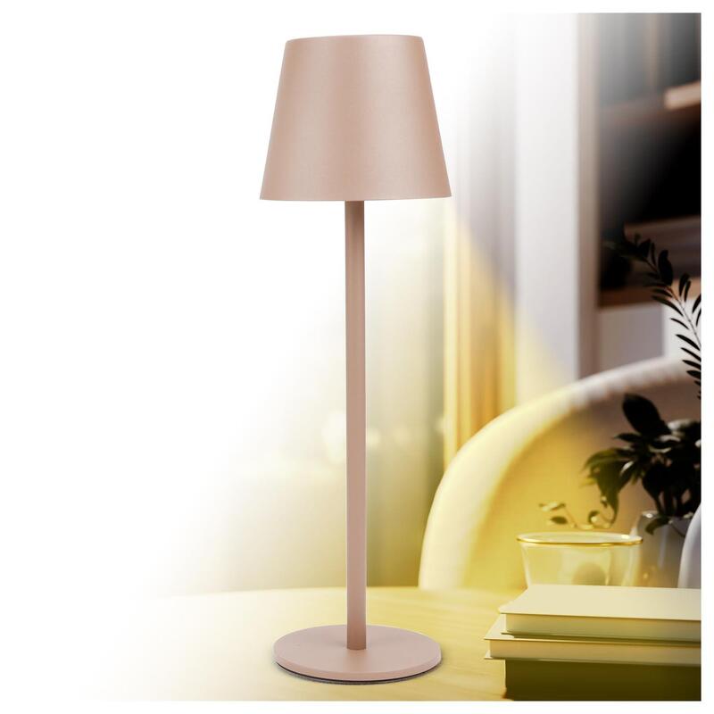 Addliving Lámpara De Mesa Led  Lámpara De Mesa Inalámbrica  Lámpara De Mesa Para Salón, Dormitorio, Oficina  Lámpara Táctil Regulable  Usb-C Recargable  3 Colores De Luz  56 Led  Resistente A