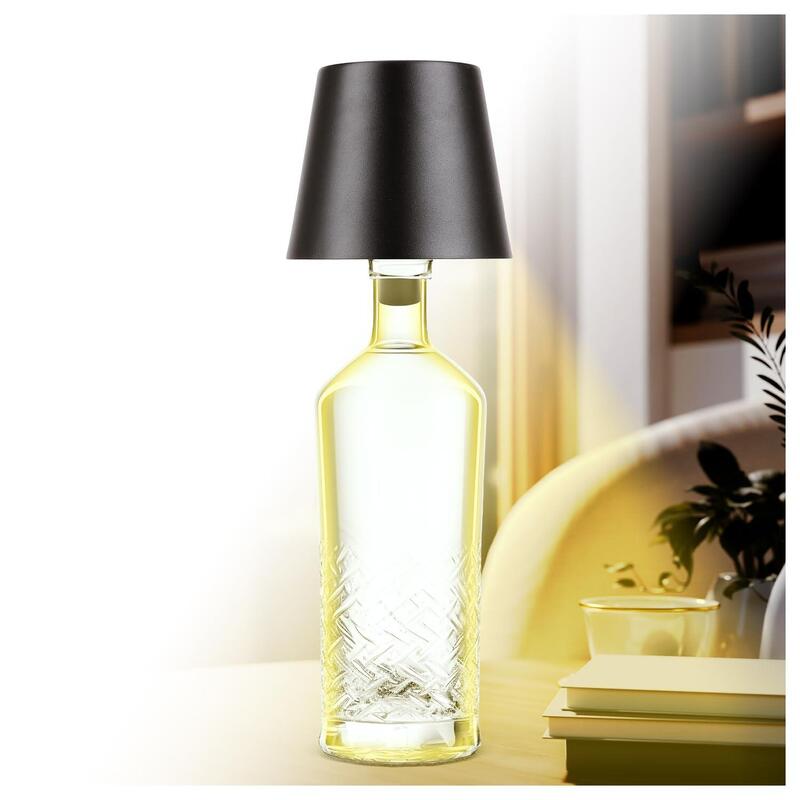 Addliving Lámpara Led Para Botella, Con Función Táctil, Lámpara De Noche Regulable, Pantalla De Lámpara, 3 Colores De Luz, 56 Ledes, Resistente A La Intemperie, Ip44, Incluye 3 Accesorios Para