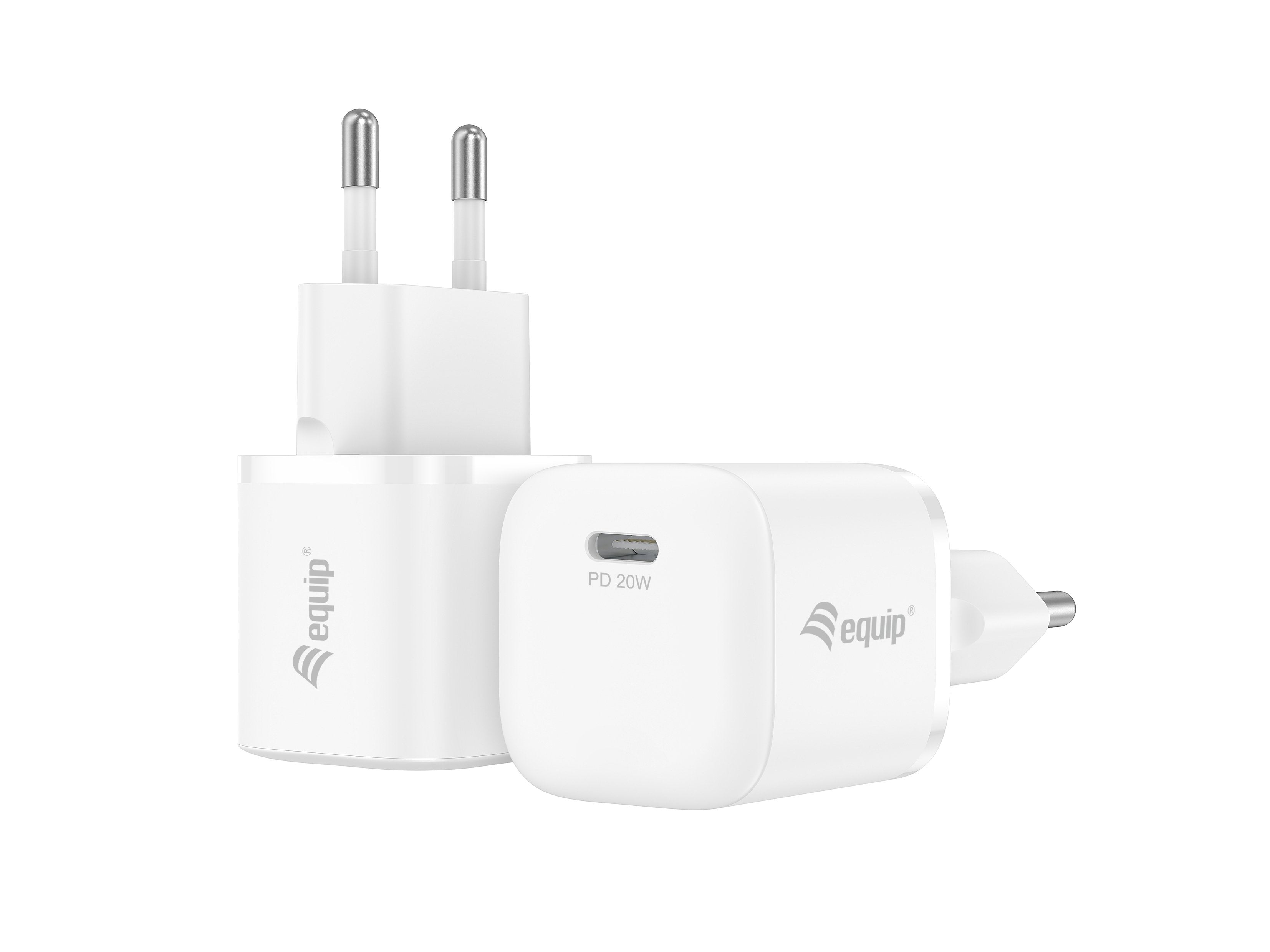 Equip Cargador 1port 20w,1xusb-C Pd Blanco