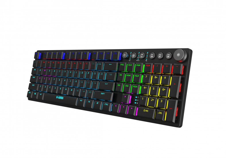 EAN 5903968680190 - iBox AURORA K-6 teclado Universal RF Wireless + Bluetooth QWERTY Inglés Negro imagen 4