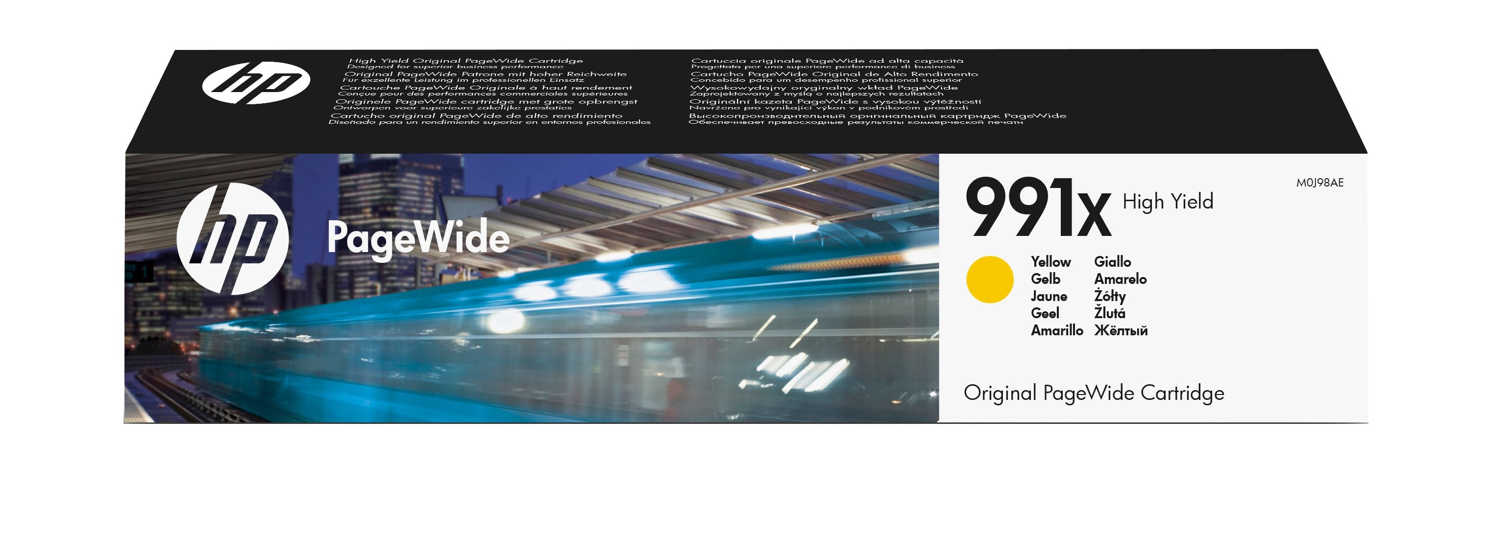 EAN 0190780843635 - HP 991X High Yield Yellow Original PageWide Cartridge cartucho de tinta 1 pieza(s) Alto rendimiento (XL) imagen 1
