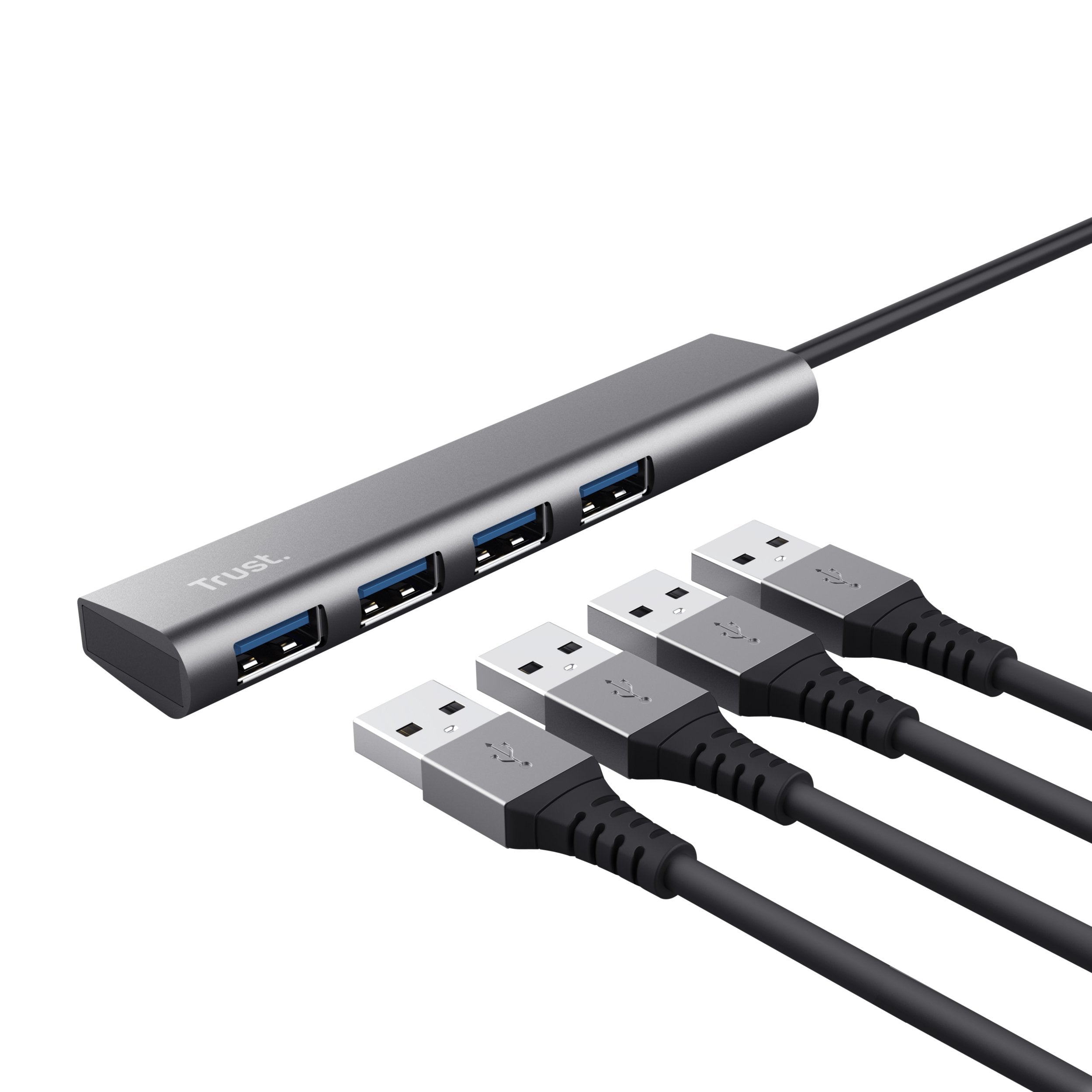 EAN 8713439249477 - Trust Halyx USB 3.2 Gen 1 (3.1 Gen 1) Type-A 5 Mbit/s Negro, Gris imagen 3