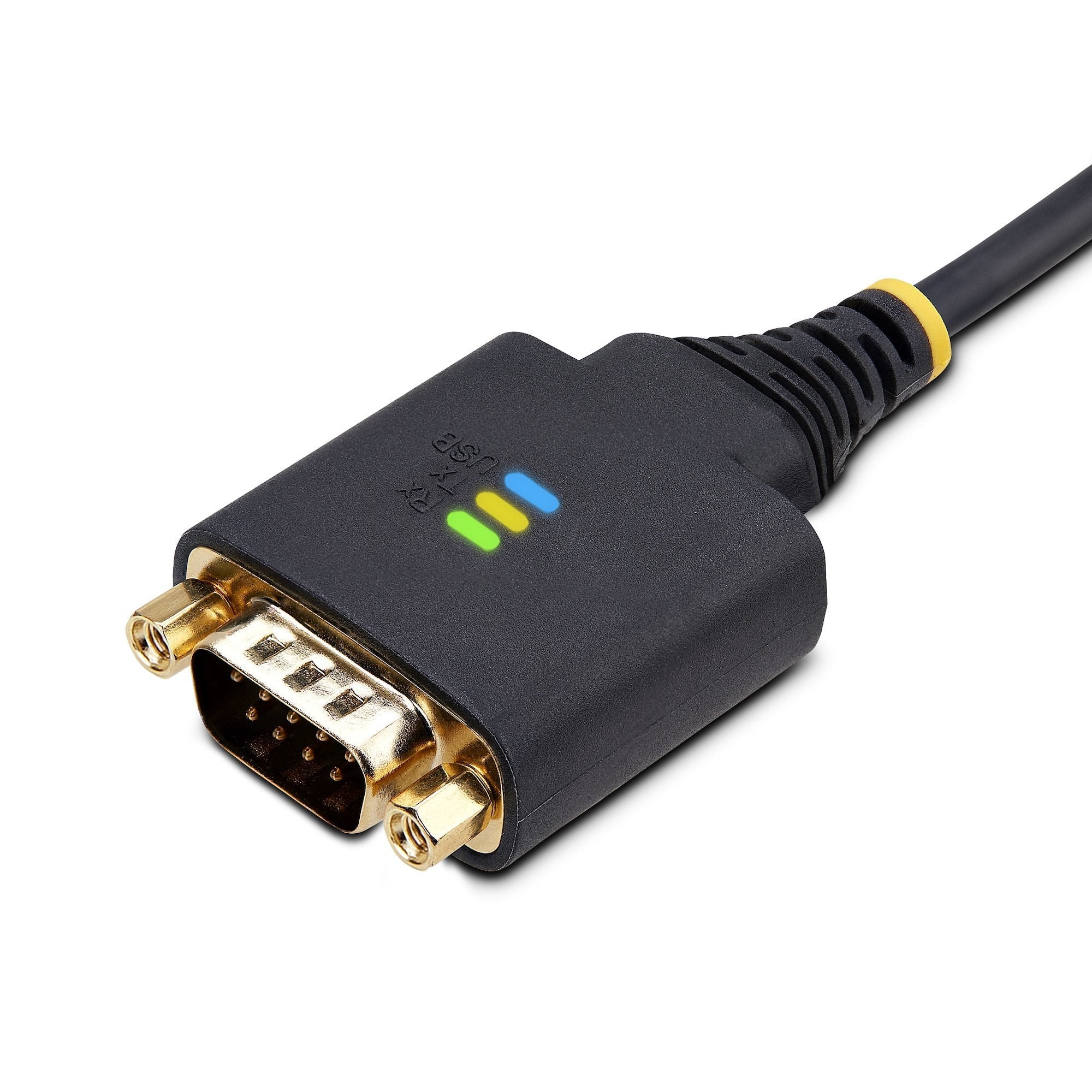 Startech.Com Cable Adaptador Usb A Serie De 1m - Serial - Retención Com - Ftdi - Adaptador Usb-A A Db9 Rs232 - Con Tornillos Db9 Intercambiables - Windows/Macos/Linux