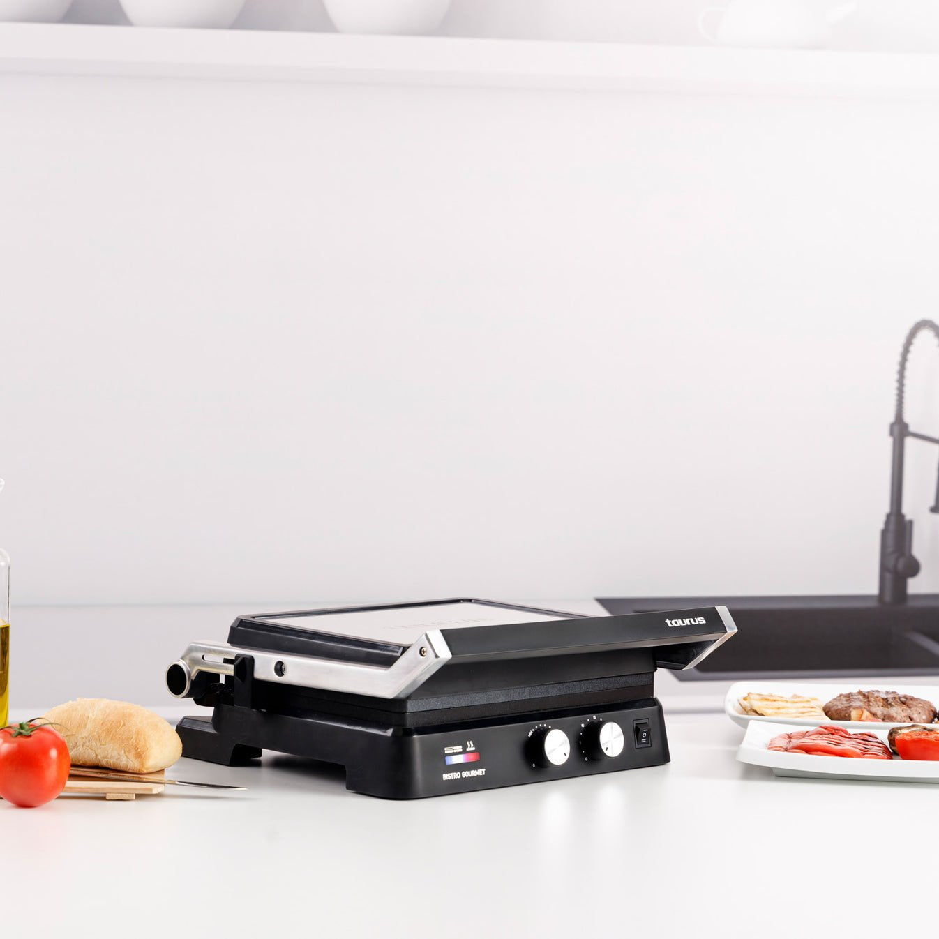 Plancha Eléctrica 2 En 1 Taurus Bistro Gourmet De 2600 W