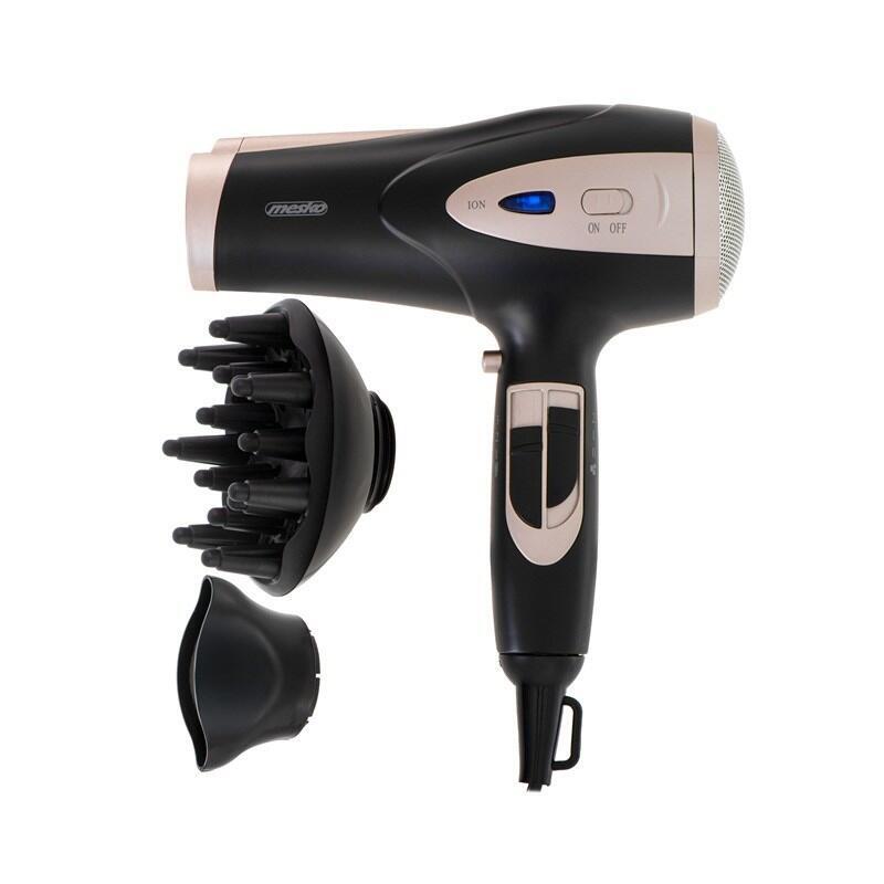Adler Mesko Ms 2287 Hair Dryer 2400 W Black, Champagne