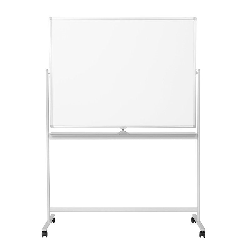 Dry Erase Whiteboard, Mobile,  Double-Sided, Metal, 120x80cm