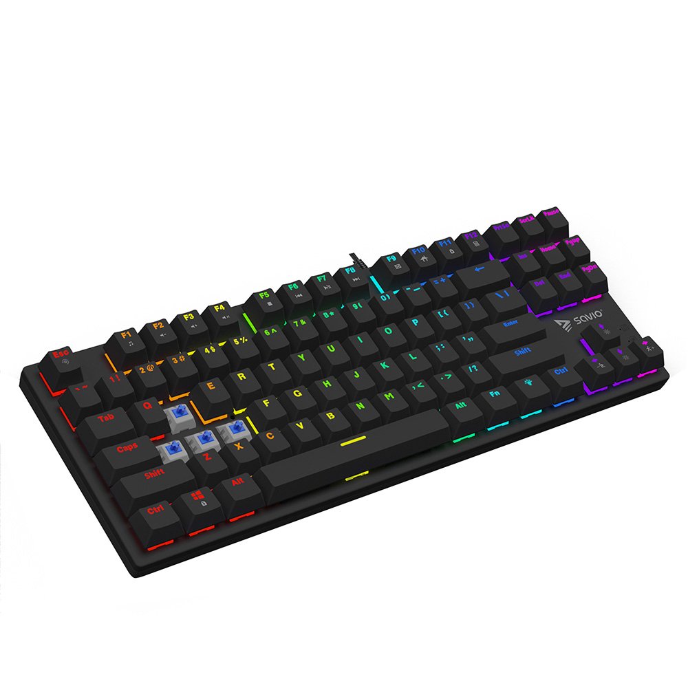 EAN 5901986048626 - Savio SAVGK-TEMPEST X2 BLUE teclado Juego USB QWERTY Negro imagen 4