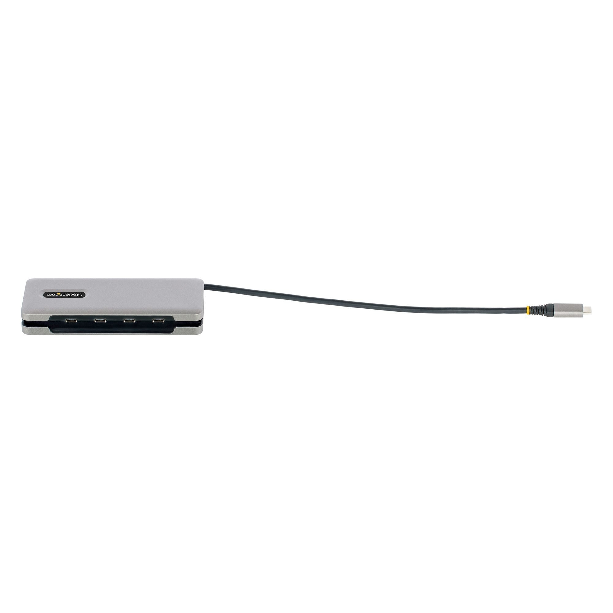 Startech Hub Usb C De 4 Puertos, 4 Puertos Usb Tipo C, Usb 3.1 De 10gbps - Concentrador Ladrón Usb Tipo C Con Entrega De Alimentación Pd De 100w Pass Through - Con Cable De 25cm