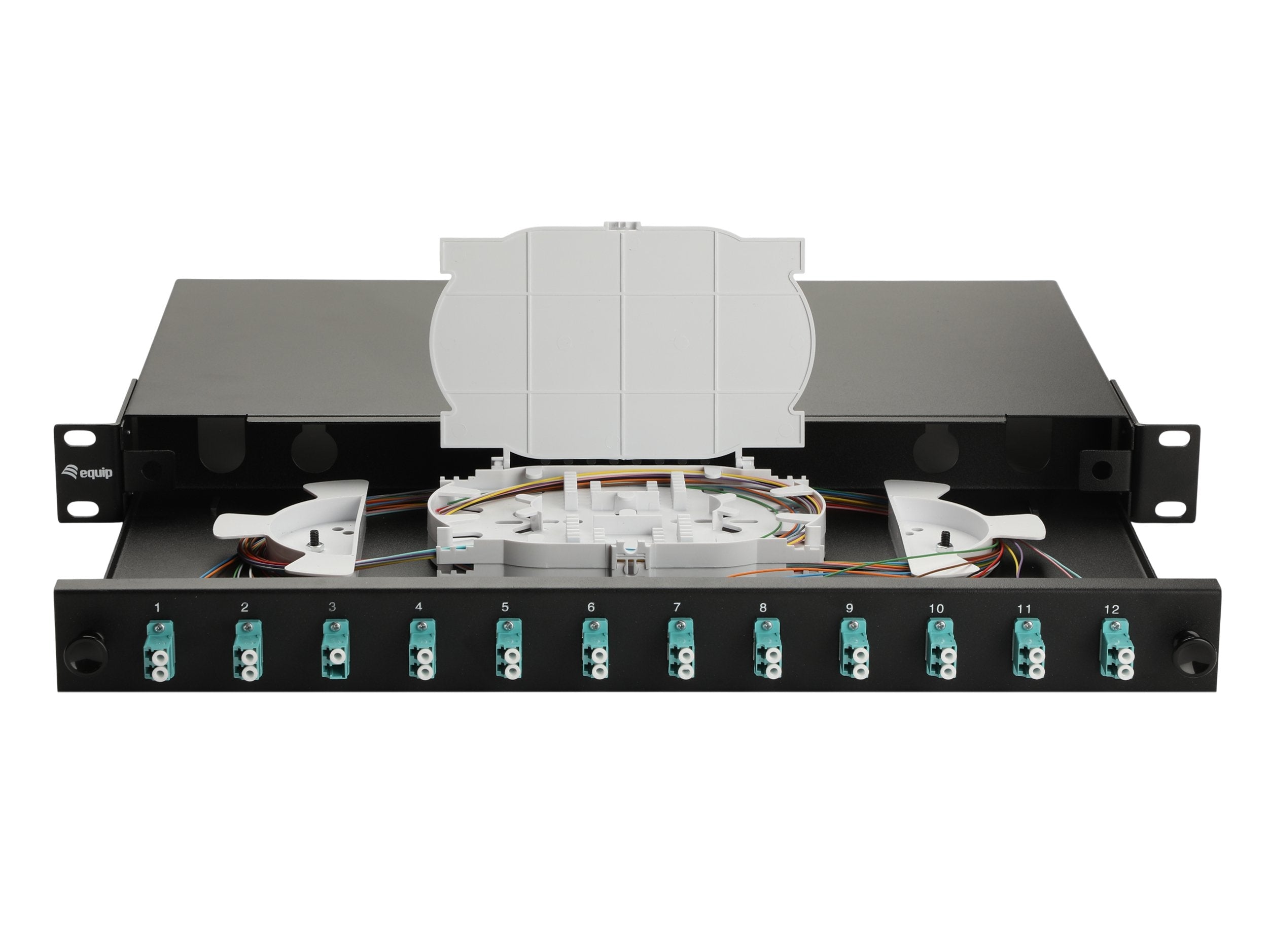 Equip Lwl-Spleisskamen 12-Port Lc-Duplex Om3 1u Komplett Sw