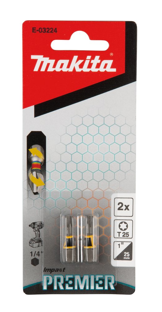 Punta De Torsión Makita T25x25 2unds.